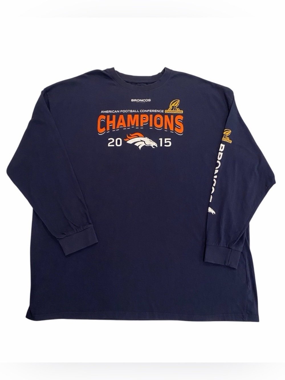 Denver Broncos 2015 Conference Championship LS Shirt - EC - 4X